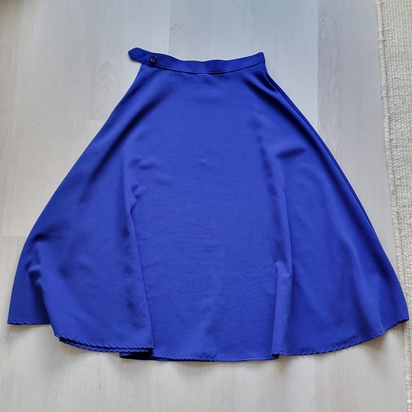 American Apparel royal blue midi skirt, size XS - Picture 1 of 8